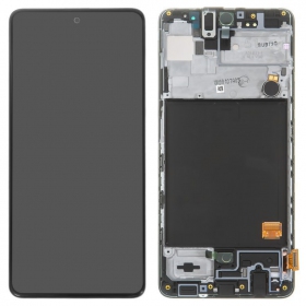 Samsung A515 Galaxy A51 (2020) skärm (svart) (service pack) (original)