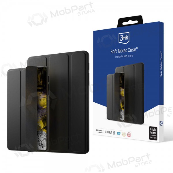 Apple iPad 10.9 2022 fodral -3MK Soft Tablet Case- (svart)