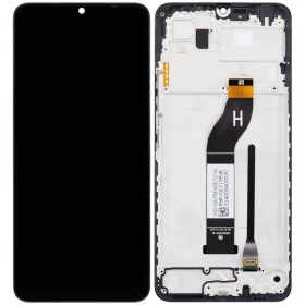 Xiaomi Redmi 13C 4G, 5G, Poco C65 skärm (svart) (med ram) (Premium)