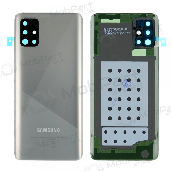 Samsung A515 Galaxy A51 2020 baksida / batterilucka silver (Haze Crush Silver) (service pack) (original)