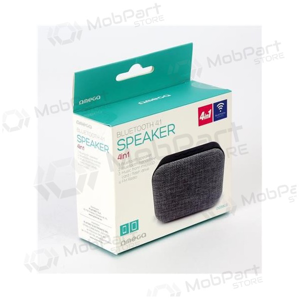 Bluetooth bärbar topphögtalare OMEGA OG58 (MicroSD, handsfree, AUX, FM) (svart)