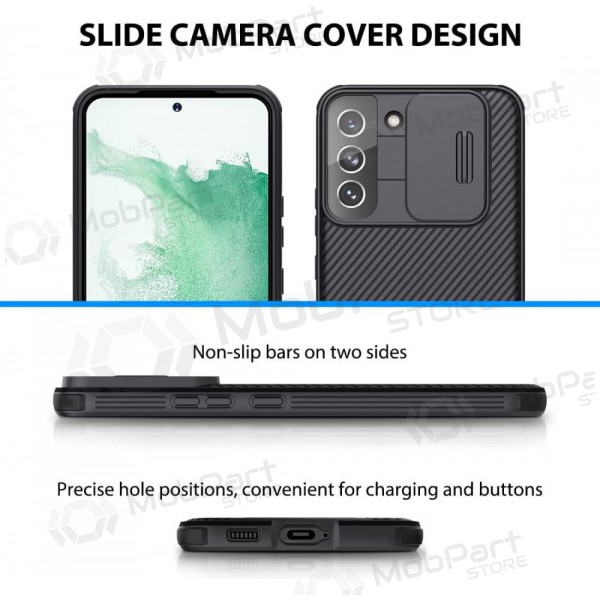 Samsung Galaxy S23 FE mobilskal „Nillkin CamShield Pro“ (svart) Samsung Galaxy S23 FE mobilskal „Nillkin CamShield Pro“ (svart)