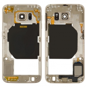 Samsung G920F Galaxy S6 inre kropp (guld) (begagnad Grade B, original)