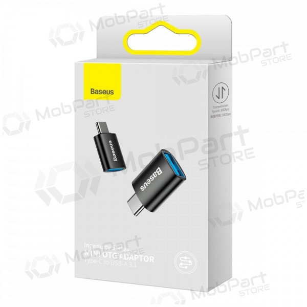 Adapter Baseus Ingenuity Series Type-C to USB-A3.1 OTG svart ZJJQ000001