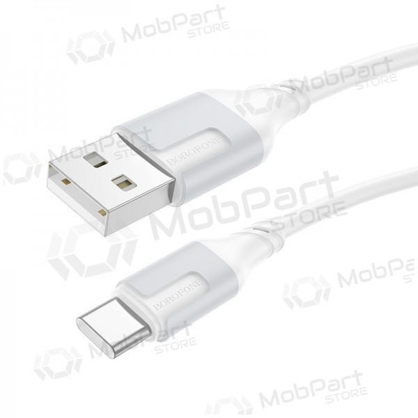 USB-C-kabel Borofone BX101 USB-A till USB-C 1 m vit