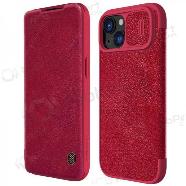 Apple iPhone 14 fodral -Nillkin Leather- (röd)