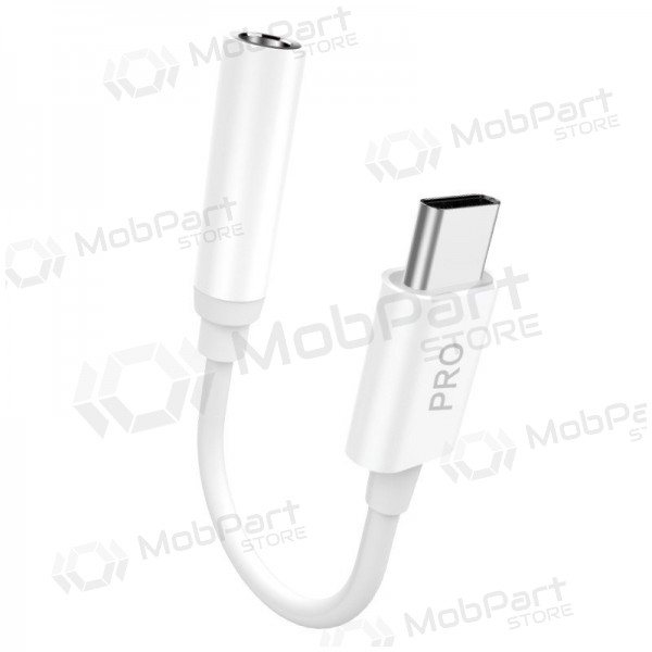 Ljudadapter Dudao L16CPro USB-C till 3.5 mm vit