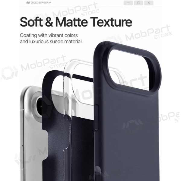 Apple iPhone Air fodral - Mercury "Pure Magsafe Silicon Case" (mörkblå)