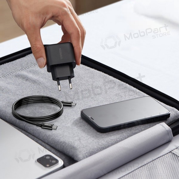 Laddare buitinis Ugreen CD250 USB-C 25W + USB-C cable 2.0m svart