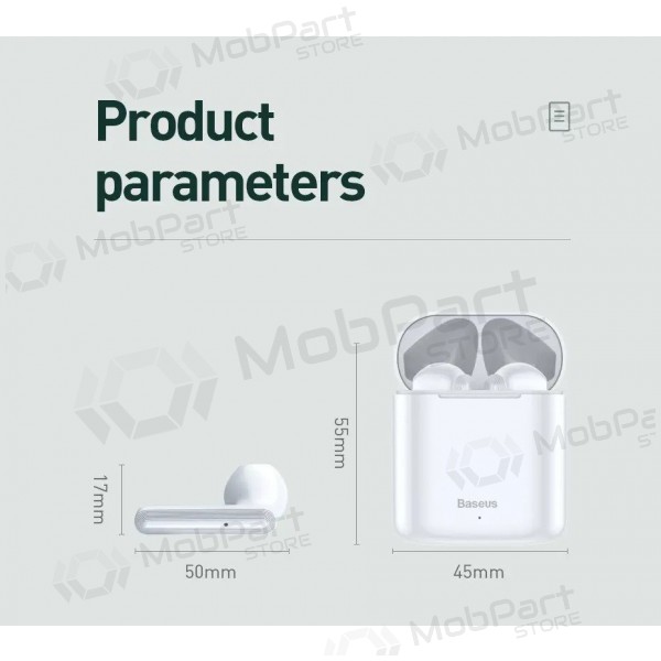 Trådlös headset Baseus TWS Encok W09 (Airpods) (svart)