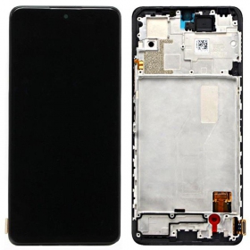 Xiaomi Redmi Note 10 Pro 4G 2021 skärm (svart) (med ram) (service pack) (original)