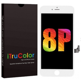 Apple iPhone 8 Plus skärm (vit) (Premium)