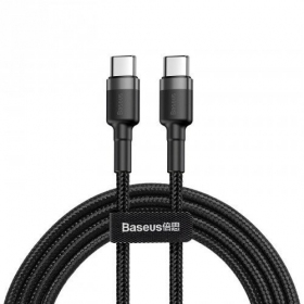 Kabel Baseus Cafule PD Type-C - Type-C 3.0A 60W (grå-svart) 1.0m CATKLF-GG1