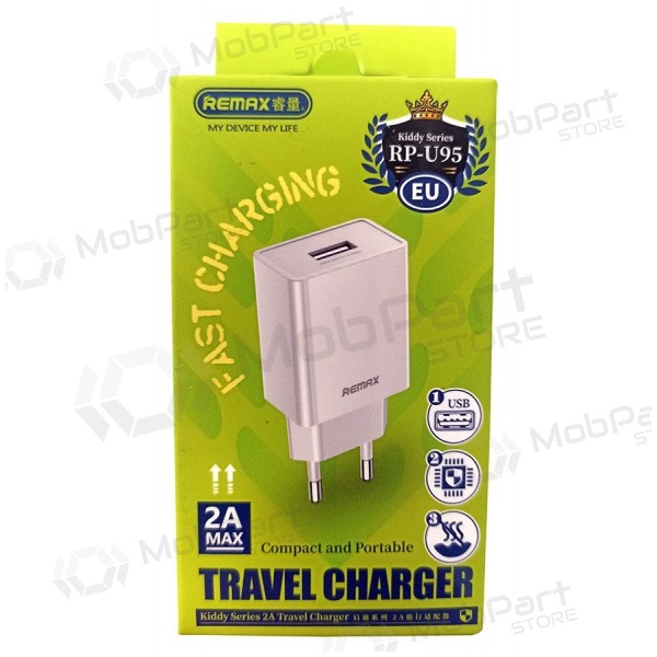 Laddare Remax RP-U95 10W USB-A vit