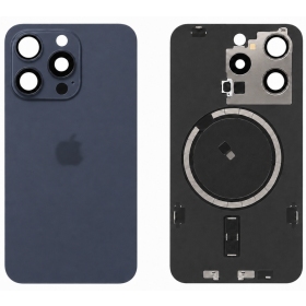 Apple iPhone 15 Pro bakstycke (blå) (Premium)