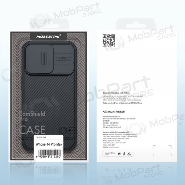Apple iPhone 15 Plus mobilskal „Nillkin CamShield Pro“ (svart)