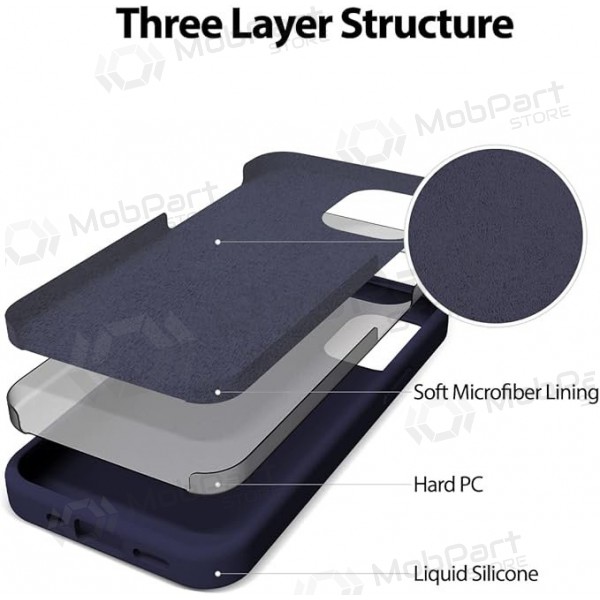 Mobilskal / fodral Mercury Silicone Case Apple iPhone 16e mörkblå Mobilskal / fodral Mercury Silicone Case Apple iPhone 16e mörkblå