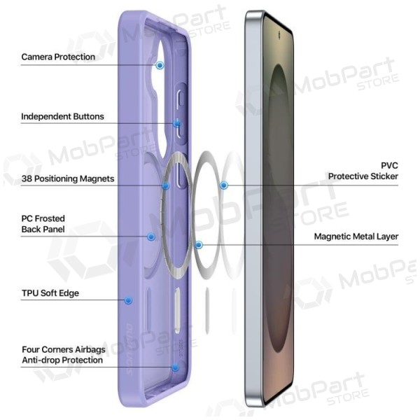 Samsung Galaxy S26+ fodral -Dux Ducis Yind MagSafe- (lila)