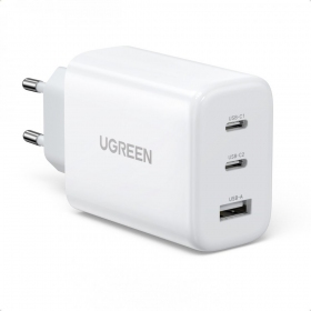 Laddare buitinis Ugreen CD275 2xUSB-C/USB-A 65W vit