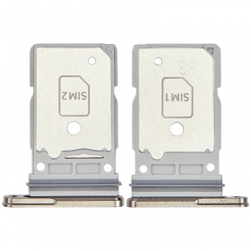 Samsung Galaxy S25 Ultra Dual SIM korthållare (rosa / guld) (original)