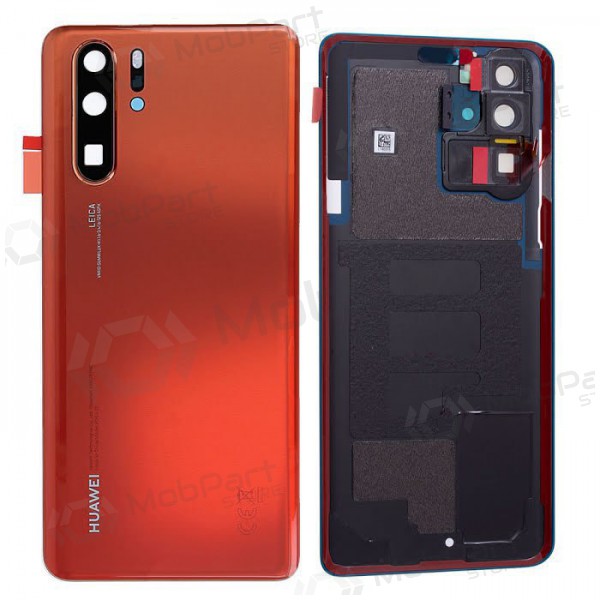 Huawei P30 Pro baksida / batterilucka röd (Amber Sunrise) (begagnad grade B, original)