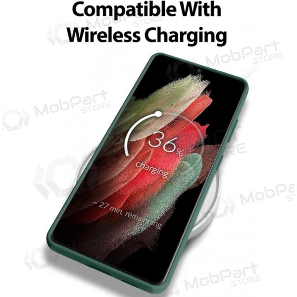 Samsung A135 Galaxy A13 4G fodral Mercury Goospery "Silicone Case" (tamsiai grön) Samsung A135 Galaxy A13 4G fodral Mercury Goospery "Silicone Case" (tamsiai grön)