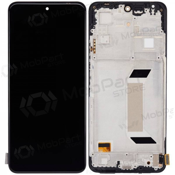 Xiaomi Redmi Note 12 5G / Poco X5 5G skärm (svart) (med ram) (OLED)