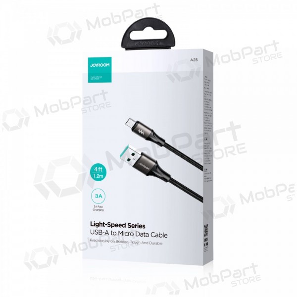 USB kabel Joyroom SA25-AM3 USB to MicroUSB 3A 1.2m svart