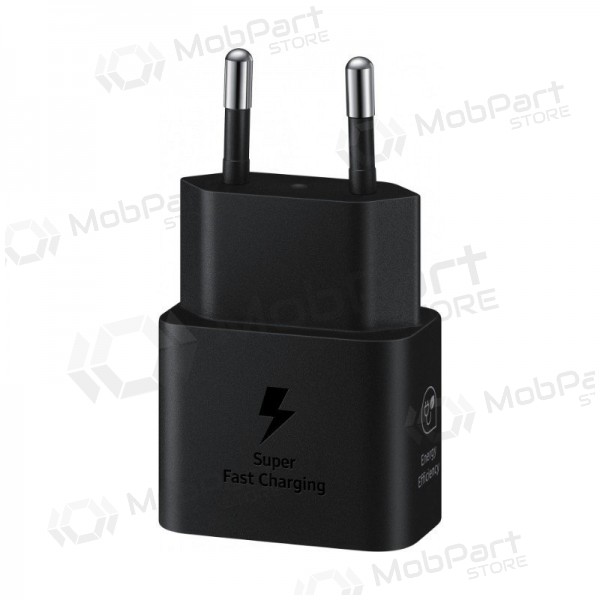 Laddare original Samsung EP-T2510NBEGEU 25W förpackningen innehåller svart