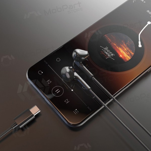 USB-C hörlurar Dudao X3C svarta