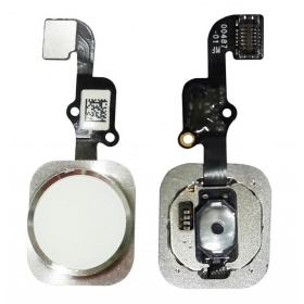 Apple iPhone 6S / iPhone 6S Plus HOME-knapp med flex (silver)
