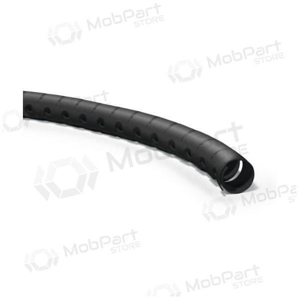 Vamzdis spiralinis kabelių apsaugaimed įrankiu kabelių įvedimui D8 Hellermann Tyton HWPP8 (RITĖ 25m , svart)