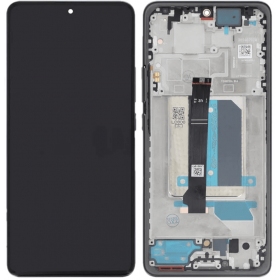 Xiaomi Redmi Note 14 Pro+ skärm (svart) (med ram) (original)