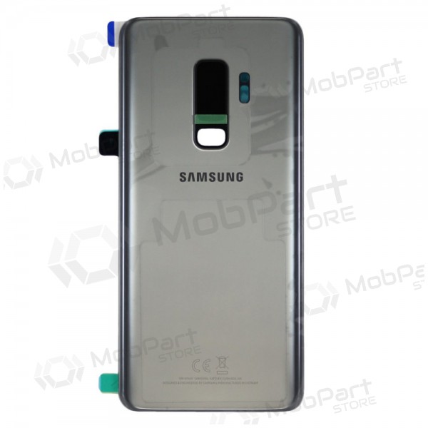 Samsung G965F Galaxy S9 Plus baksida / batterilucka grå (Titanium Gray) (begagnad grade C, original)