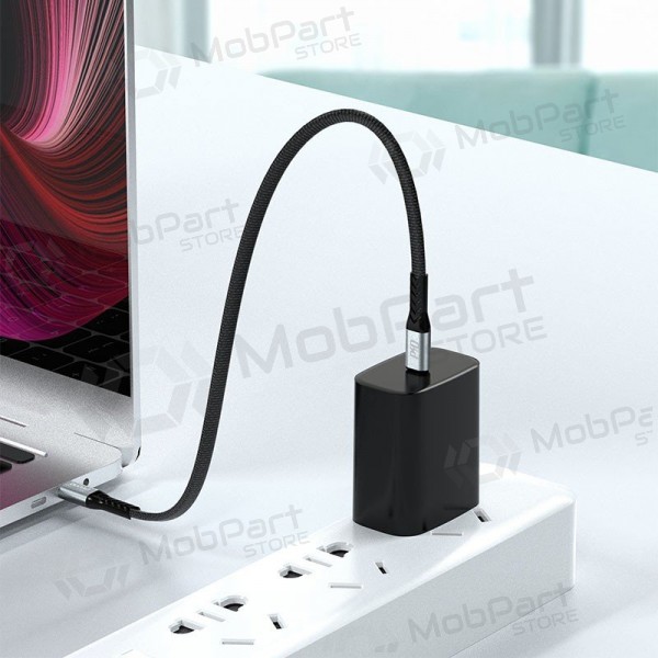 USB-C-kabel Dudao L10C USB-C till USB-C 0.23 m 100 W svart