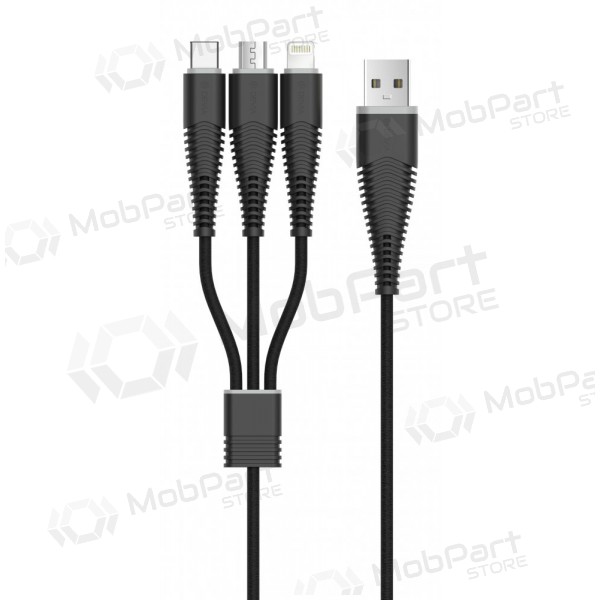 USB kabel Devia Fish 1 3in1 