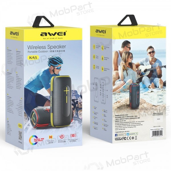 Bluetooth bärbar högtalare Awei KA5 20W svart