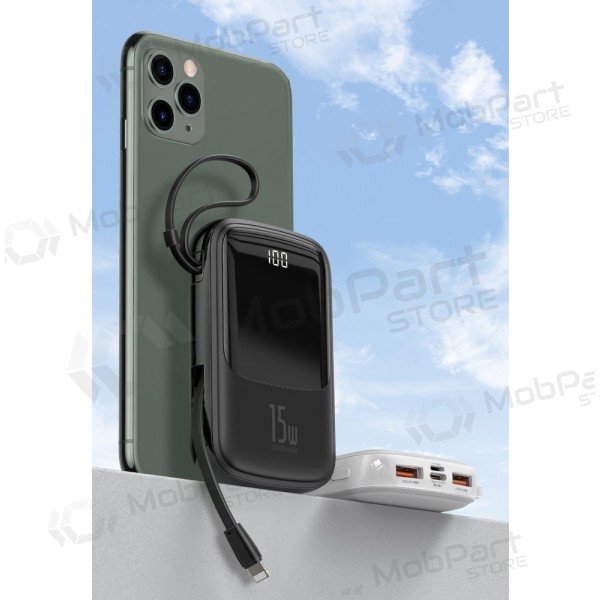 Powerbank Power Bank Baseus Q Pow With Type-C Cable 10000mAh svart PPQD-A01