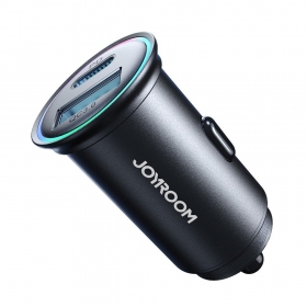 Laddare automobilinis Joyroom JR-CCN04 USB-C/USB-A 60W svart