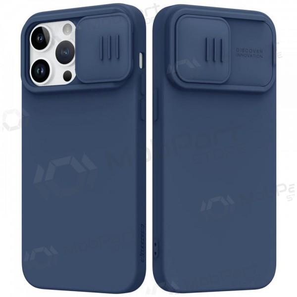 Apple iPhone 15 Pro Max mobilskal „Nillkin Silicone“ (mörkblå)