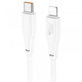Lightning-kabel Hoco X93 USB-C till Lightning 2 m PD 20 W vit