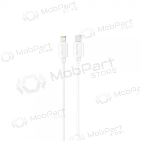 Lightning-kabel Dudao L4X USB-C till Lightning 1.2 m 30 W vit