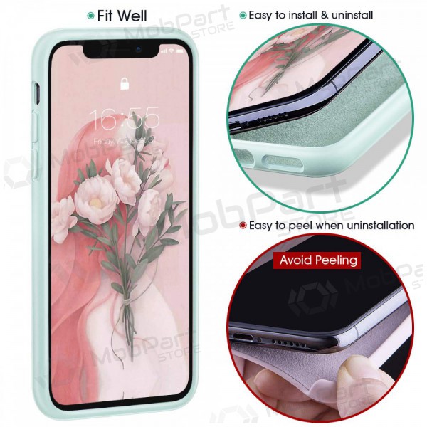 Apple iPhone 12 Pro Max fodral - Liquid Silicone - 1.5mm (mint)