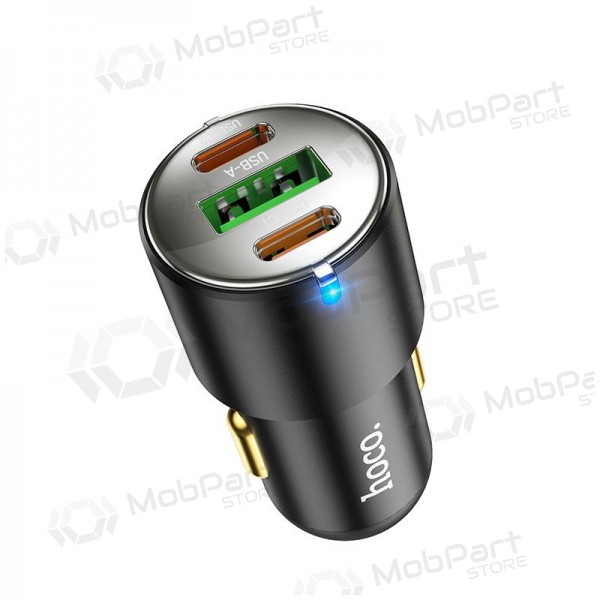 Billaddare Hoco NZ6 45 W PD 2x USB-C + USB-A svart