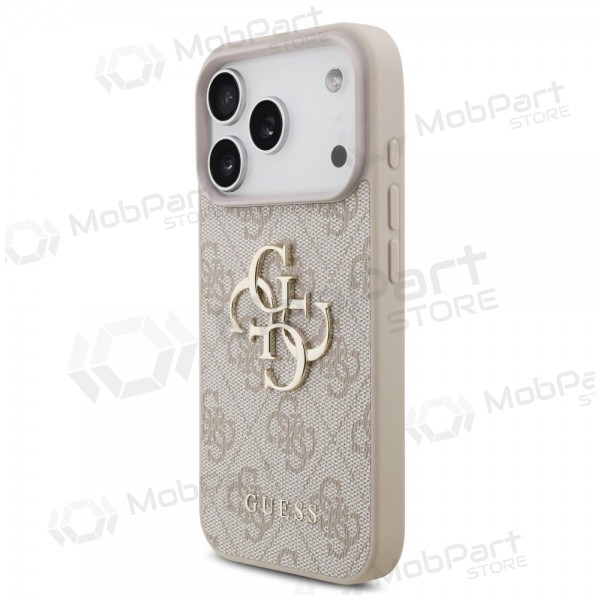 Apple iPhone 17 Pro fodral - Guess PU 4G Metal Logo (rosa)