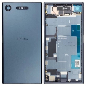 Sony G8341 Xperia XZ1 baksida / batterilucka (blå) (begagnad grade C, original)