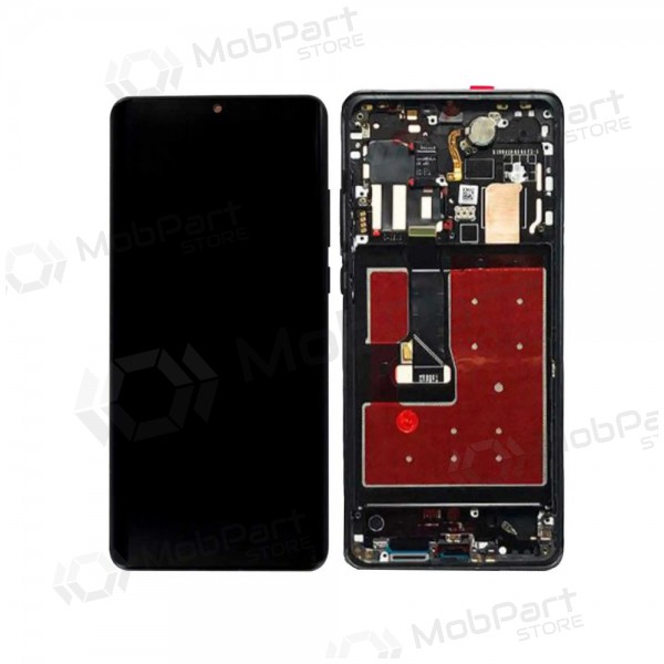 Huawei P30 PRO skärm (svart) (med ram) (OLED)