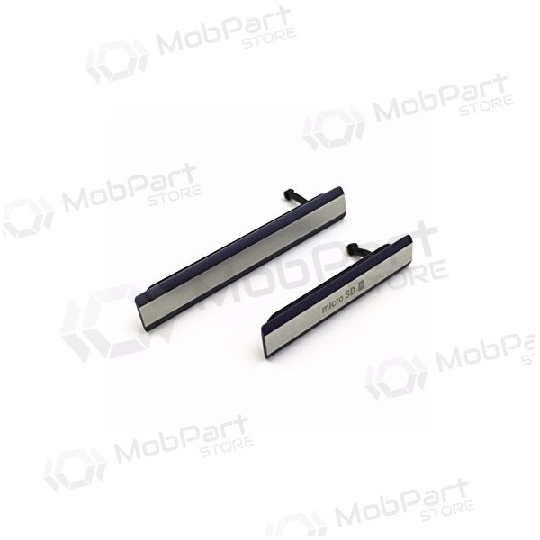 Sony Xperia Z2 D6502 / Xperia Z2 D6503 / Z2 D6543 microSD och microUSB-SIM side covers (svart) Sony Xperia Z2 D6502 / Xperia Z2 D6503 / Z2 D6543 microSD och microUSB-SIM side covers (svart)