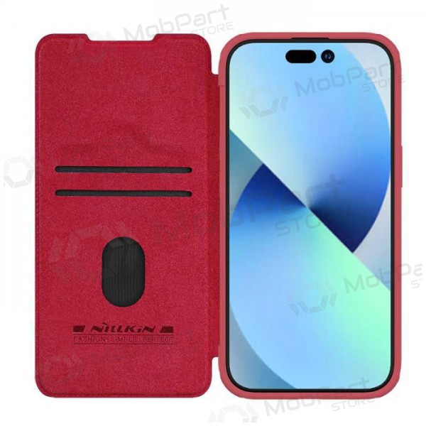 Apple iPhone 14 fodral -Nillkin Leather- (röd)