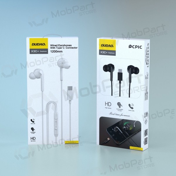 USB-C hörlurar Dudao X3C+ svarta
